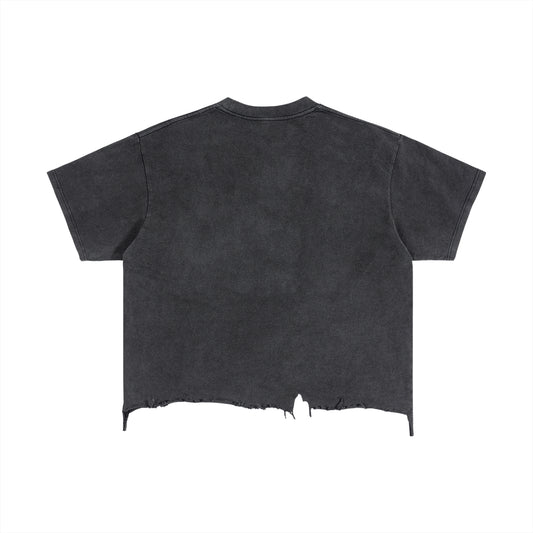 Red Logo Distressed T-Shirt