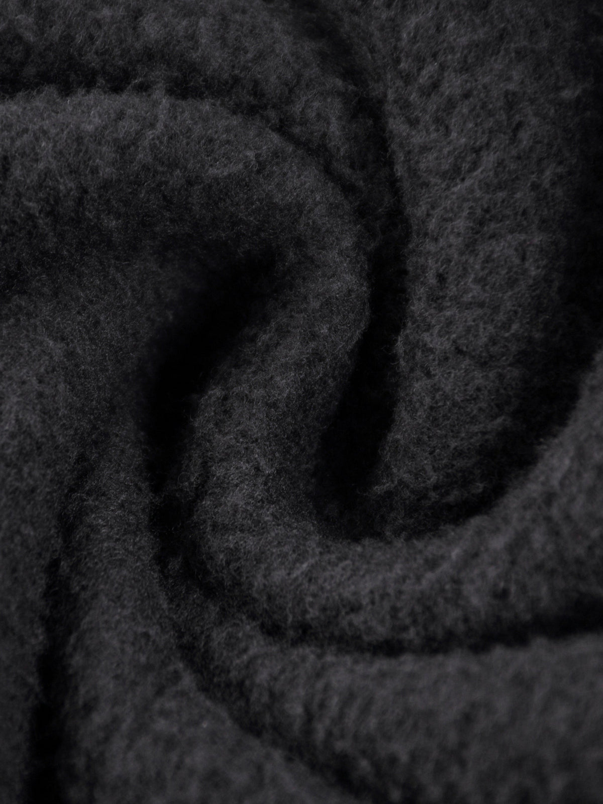 White Logo Frayed Fleece Hoodie