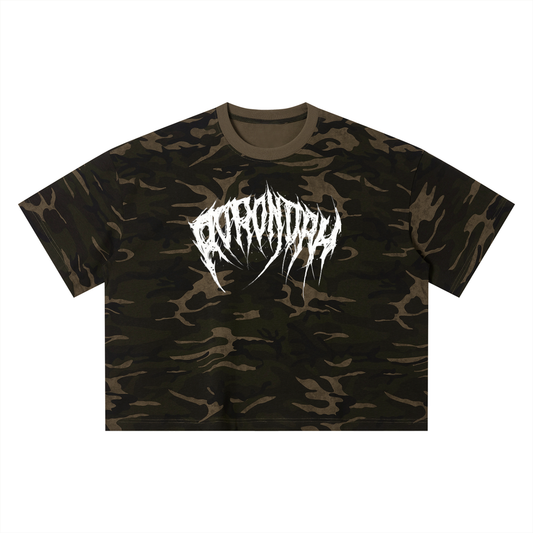 White Logo Camo T-Shirt