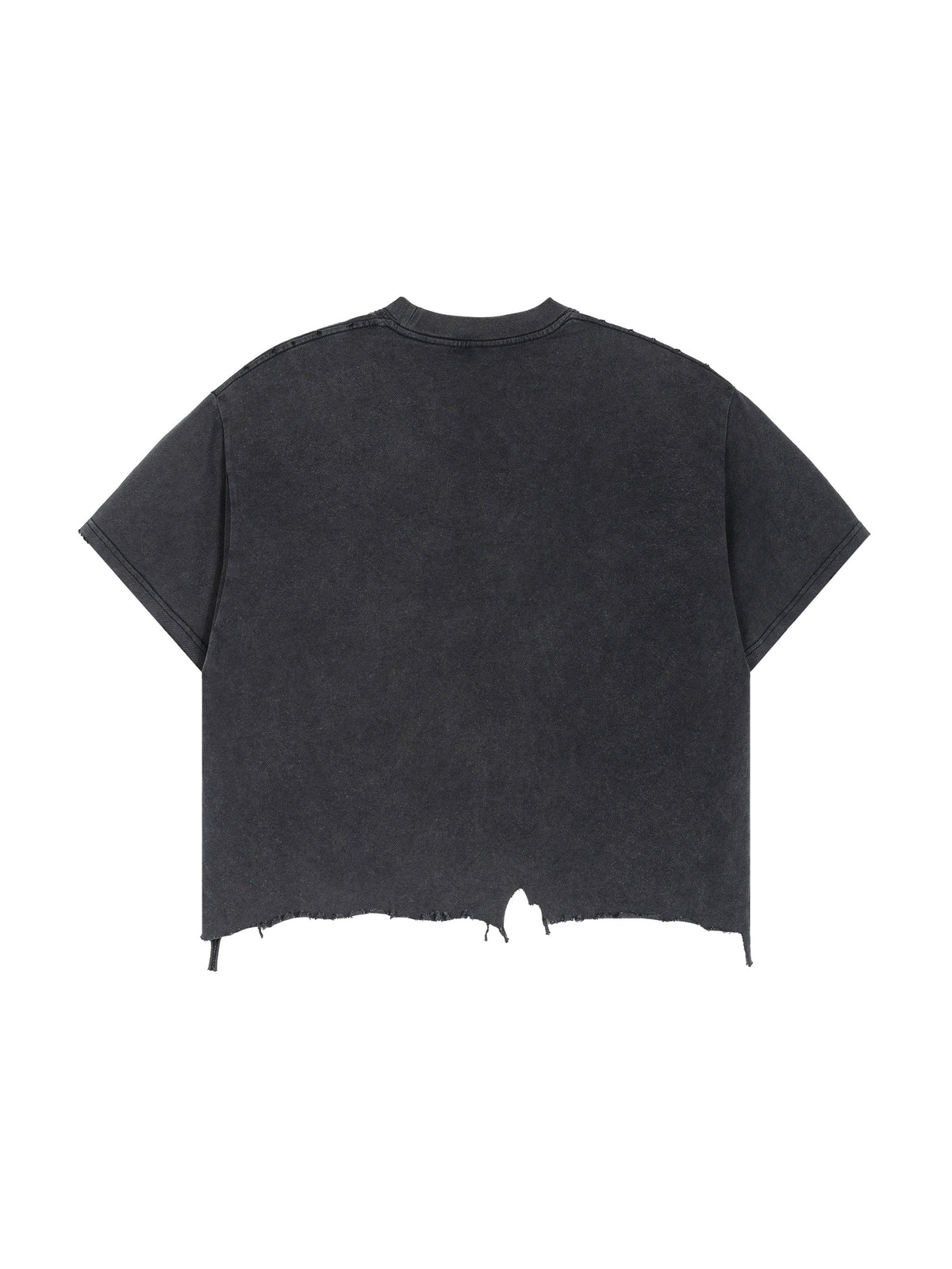 White Logo Distressed T-Shirt