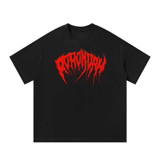 Red Logo Oversized T-Shirt